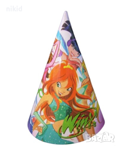 winx Уинкс картонена малка парти шапки шапка рожден ден, снимка 1