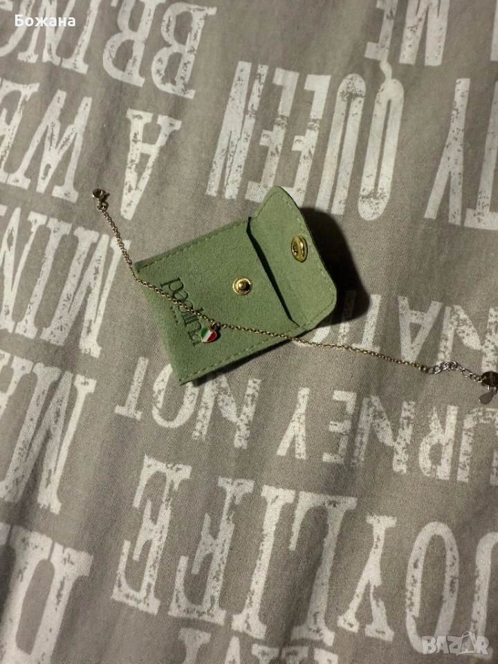 Италианска сребърна гривна, снимка 1