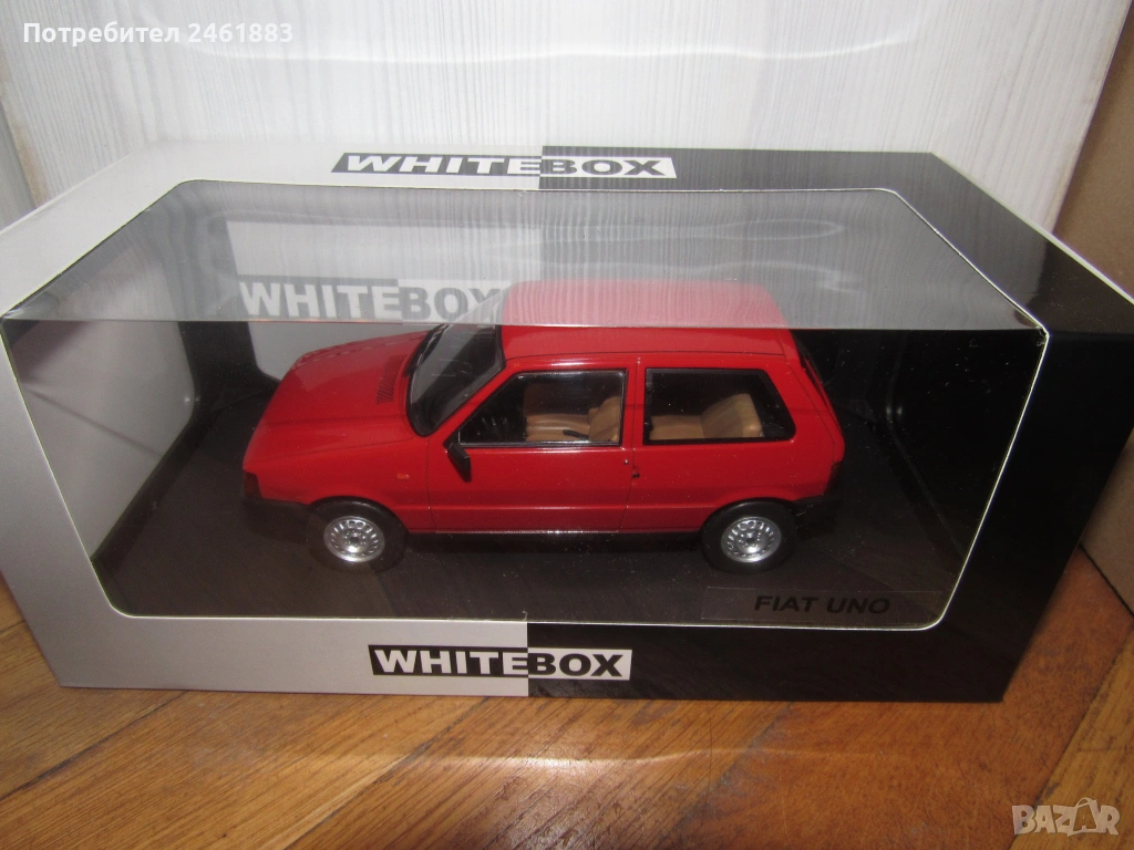 1/24 металнa колекционерскa количкa Whitebox Fiat Uno. Новa, снимка 1