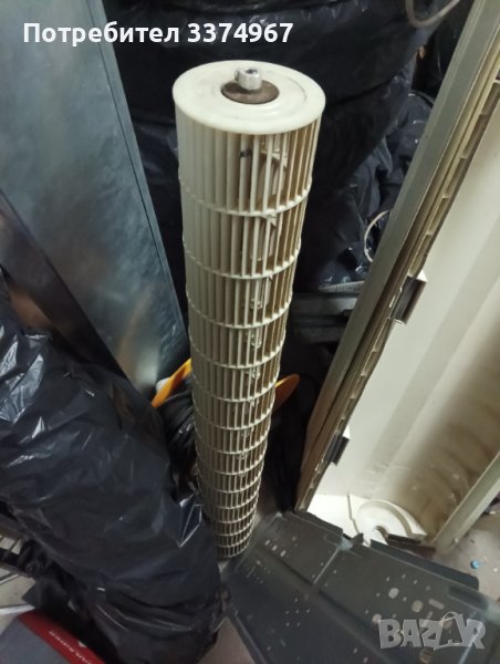 Ел. мотор и турбина от вътрешно тяло на климатик, снимка 1