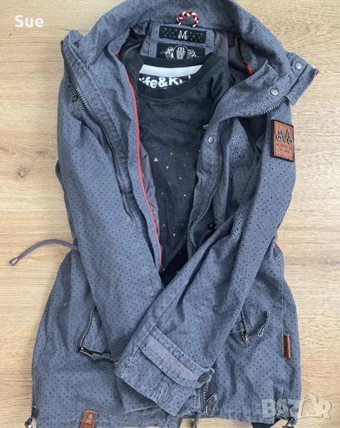 Красива сива дамска парка Marikoo, снимка 1