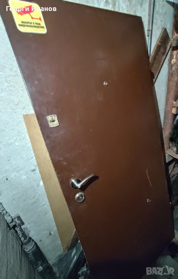 Масивна метална входна врата (80х190х6 см), снимка 1