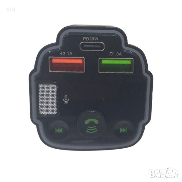 Трансмитер с блутут , FM Трансмитер Bluetooth, USB, снимка 1