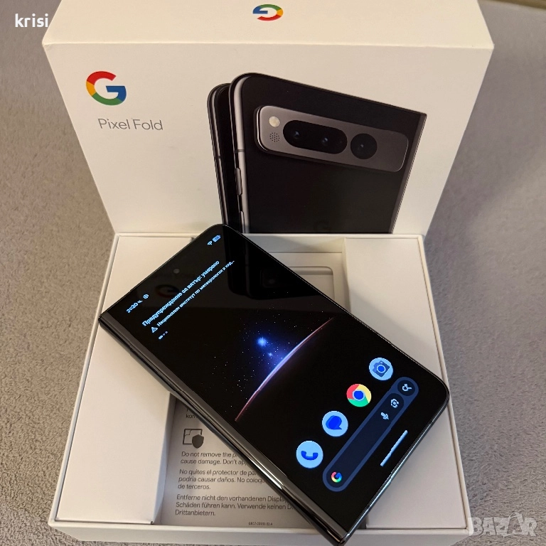 Google Pixel Fold Obsidian 256GB 12GB ram, снимка 1