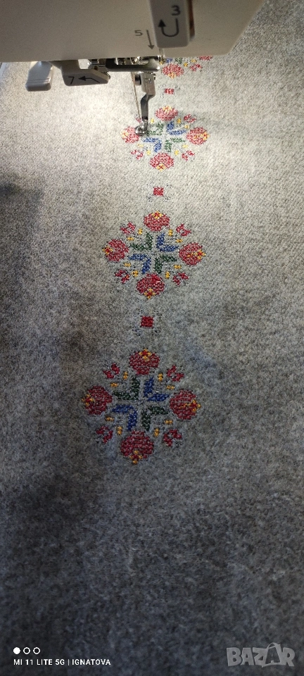 Кашмирен шал с бродерия , снимка 1