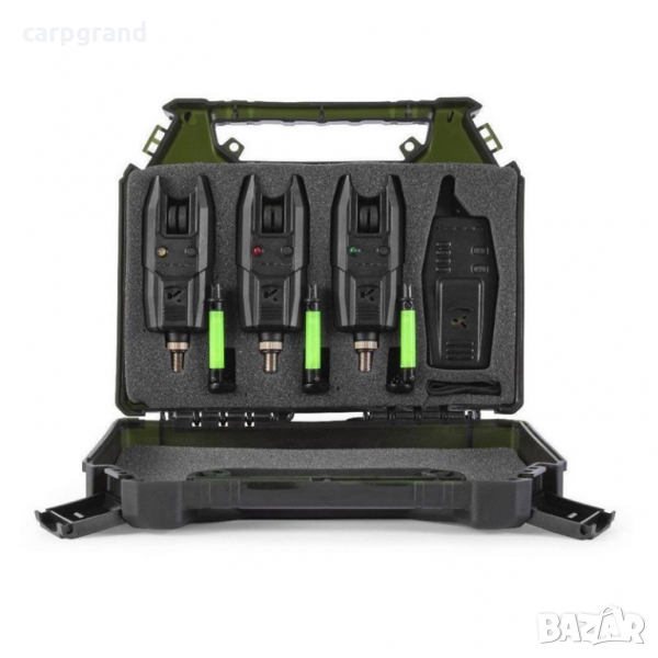 Комплект сигнализатори Korum KBI-R Bite Alarm Presentation Set, снимка 1