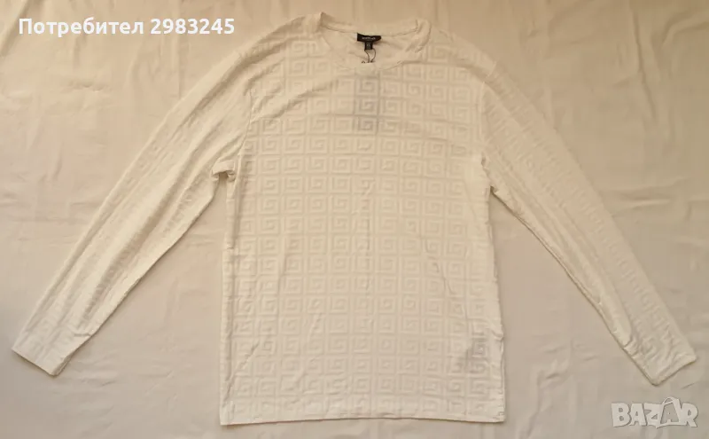 Бяла блуза с дълги ръкави , снимка 1