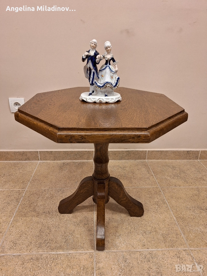 Помощна масичка дъб масив , снимка 1