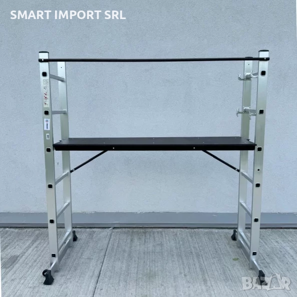 Многофункционална алуминиева стълба KMH0508A, скеле 2x6, снимка 1
