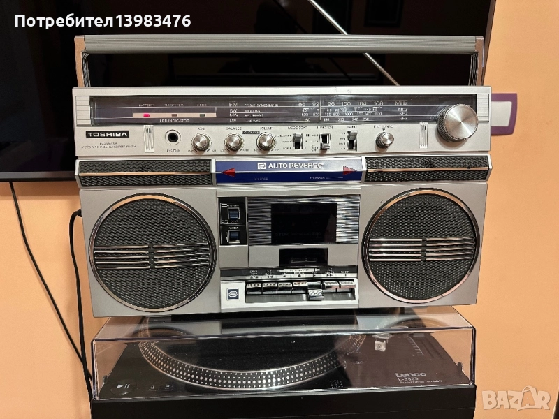 Реверсен радио касетофон Toshiba RT-170S, снимка 1