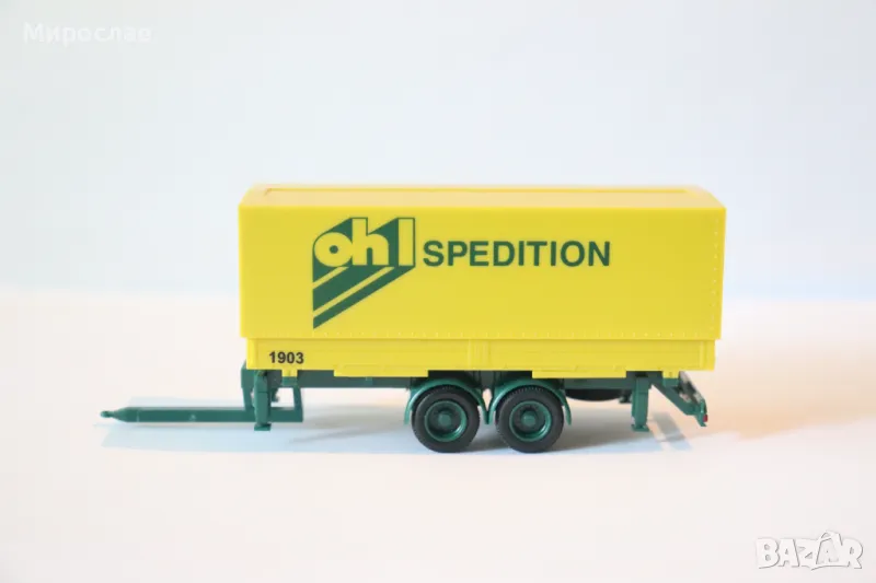 HERPA? WIKING? H0 1/87 РЕМАРКЕ КАМИОН МОДЕЛ КОЛИЧКА, снимка 1