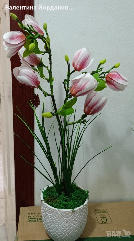 реалистични изкуствени магнолии , снимка 1