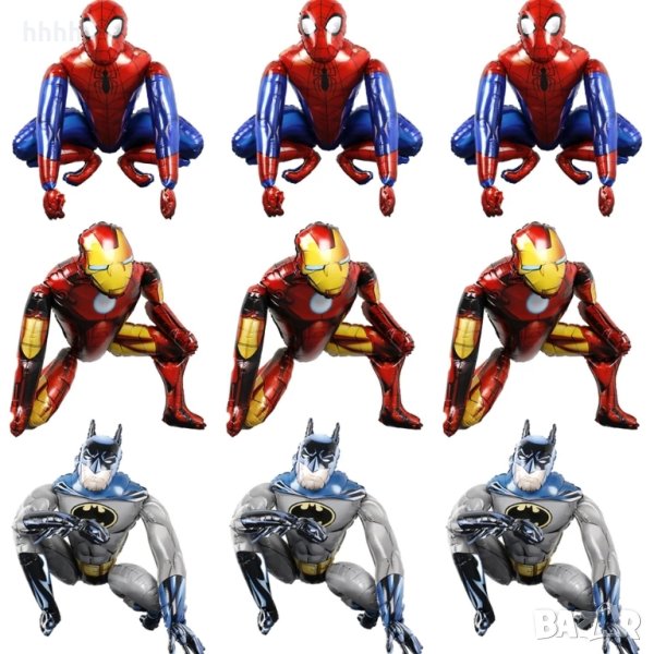 Балони Спайдър-мен и Батман, снимка 1