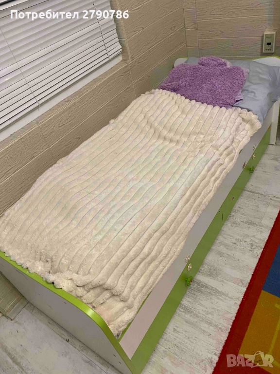Детско легло 166х70 см с матрак РУСЕ, снимка 1