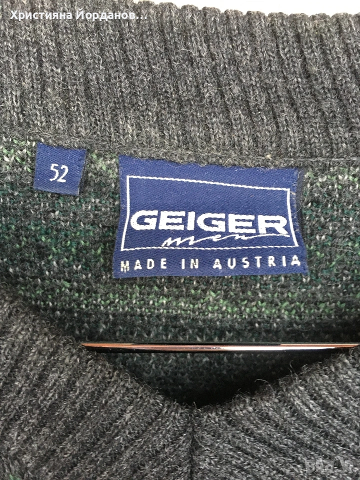 100% вълна австрийски пуловер  , ХЛ, снимка 1