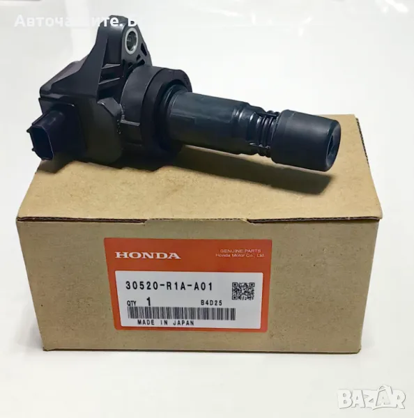 Запалителна бобина ХОНДА ЦРВ 4 СИВИК HONDA CR-V 4 CIVIC 30520R1AA01 30520-R1A-A01 OEM HONDA, снимка 1
