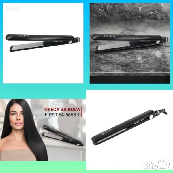 Преса за коса - FIRST с мощност 45W и керамично покритие, снимка 1