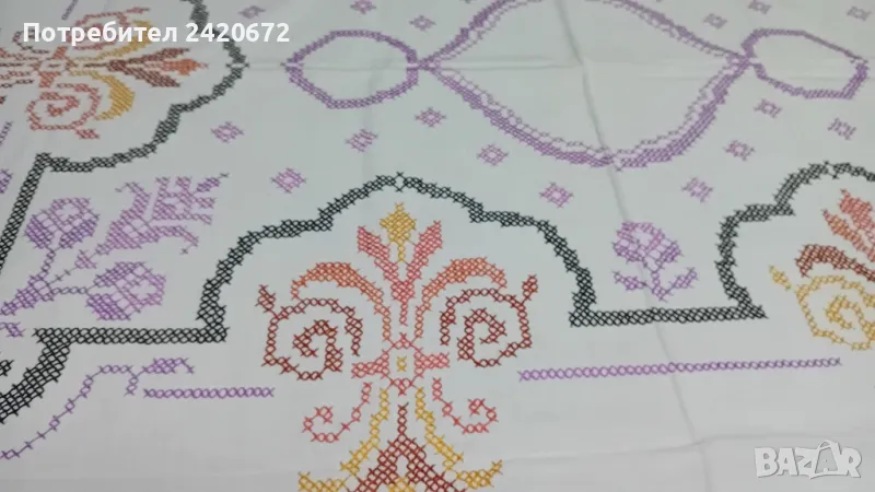 покривка ръчно  нашивана, снимка 1