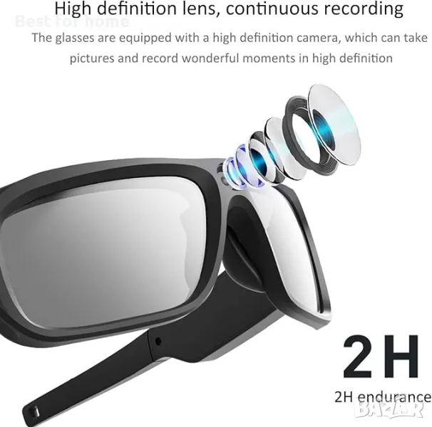 Интелигентни слънчеви очила за запис на видео, снимка 1
