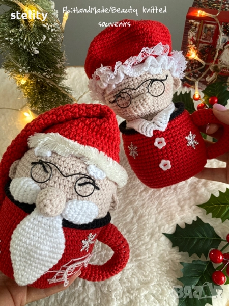 Декорация коледни чаши, снимка 1