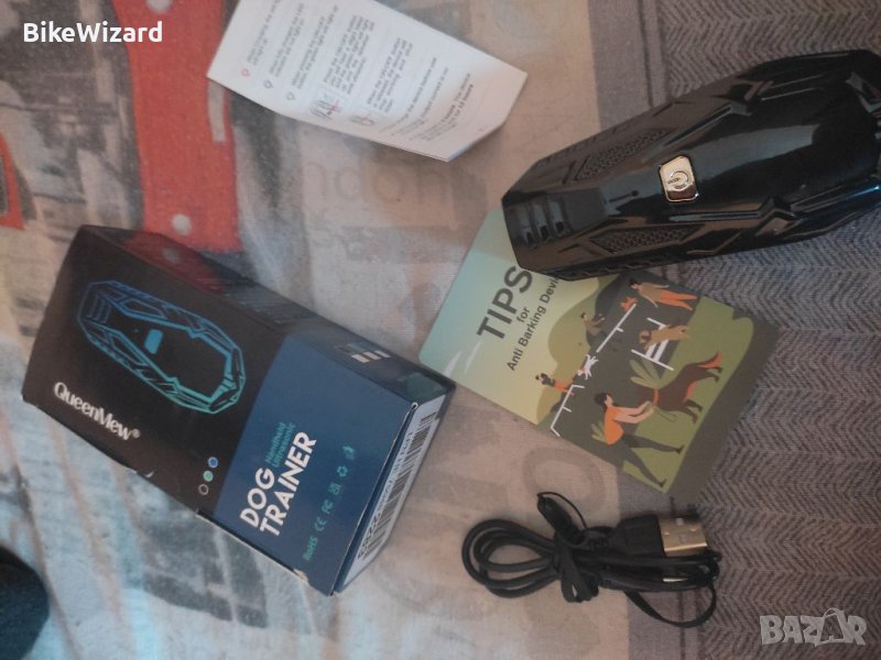 Устройство против лай Queenmew, ръчни ултразвукови устройства за контрол на кучета НОВО, снимка 1