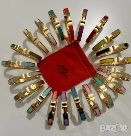 гривна от стомана hermes cartier, снимка 9 - Гривни - 51420387