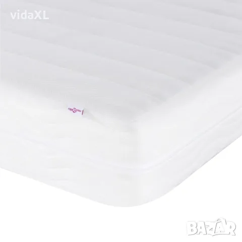 vidaXL Дунапренов матрак, бял, 140x190 см, твърдост H2 H3, снимка 6 - Матраци - 56147333