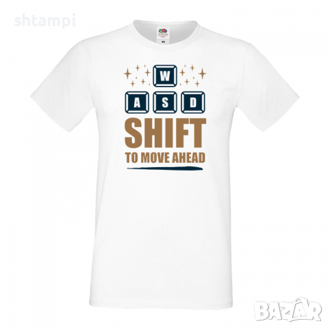 Мъжка тениска WASD Shift To Move