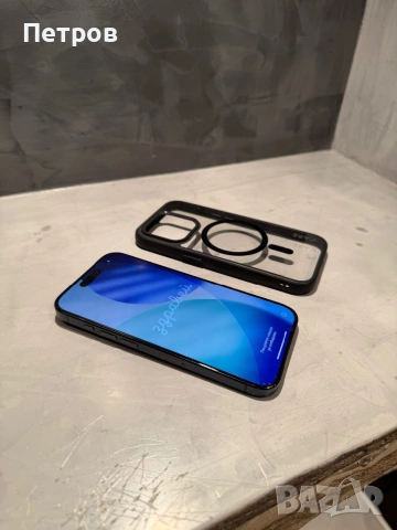 100% battery! Iphone 15 Pro 256 GB Blue Titanium, снимка 11 - Apple iPhone - 53566941