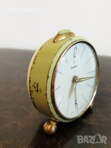 Стар механичен будилник, настолен часовник, снимка 5 - Антикварни и старинни предмети - 50785894