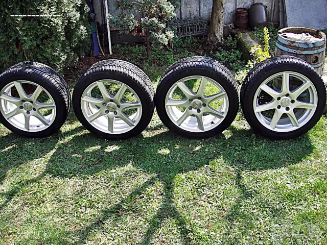 4 броя джанти с гуми Фолксваген,Ауди,Шкода,Мерцедес,Опел 17 цола 5х112 със гуми 225/45/17 , снимка 1