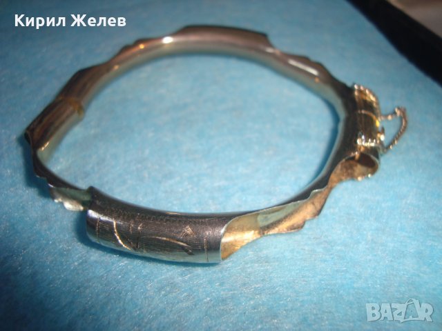 ВИНТИДЖ СТАРА РЕТРО АРТ СТОМАНЕНА ДЪЛБОКО ПОСРЕБРЕНА АРТ ГРИВНА МАЙСТОРСКА ИЗРАБОТКА АНГЛИЯ 25200, снимка 9 - Антикварни и старинни предмети - 34632222