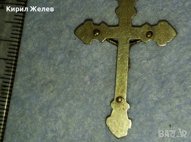 ПОСРЕБРЕНО НАГРЪДНО РАЗПЯТИЕ КРЪСТ от БЛАГОРОДНА НЕРЪЖДАЕМА СТОМАНА РЪЧНА МАЙСТОРСКА ИЗРАБОТКА 40007, снимка 15 - Антикварни и старинни предмети - 42473494