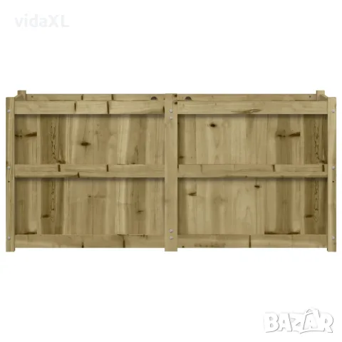 vidaXL Градински сандък, 150x50x70 см, импрегнирано борово дърво, снимка 5 - Саксии и кашпи - 56148102
