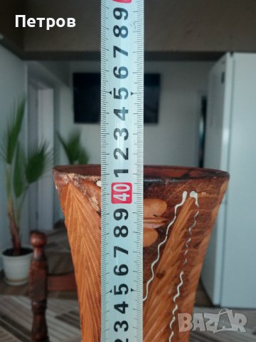 Продавам голяма,стилна и прекрасна ваза .Дърворезба., снимка 2 - Други ценни предмети - 39245394