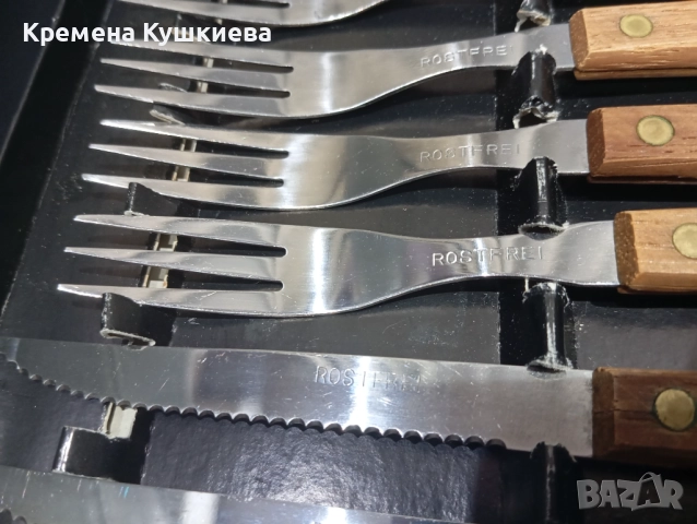 Стар комплект вилици с ножове , снимка 5 - Прибори за хранене, готвене и сервиране - 52446951