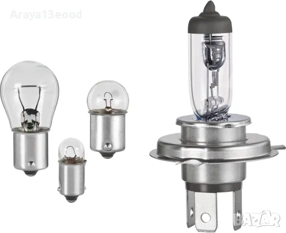 Комплект резервни халогенни крушки Formula 1 H4 SK 400 - 8 части