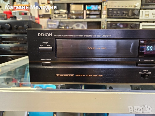 Рядък модел касетен дек DENON DRS-640 В отлично техническо и визуално състояние., снимка 4 - Декове - 52387030