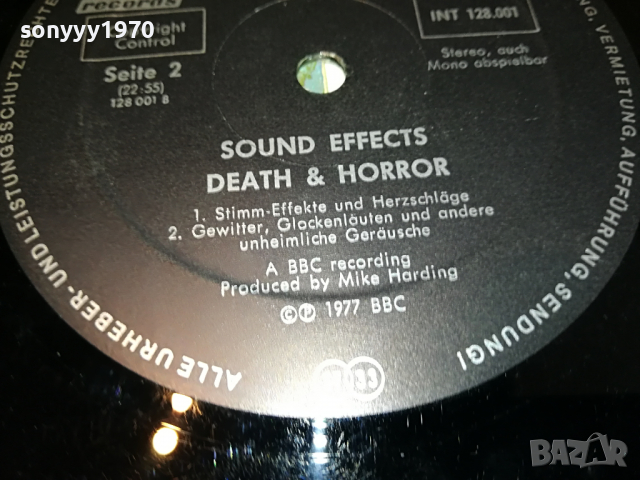 SOUND EFFECTS-DEATH & HORROR-WEST GERMANY 3103221214, снимка 7 - Грамофонни плочи - 36293590