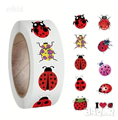 100 бр Калинка калинки джудже самозалепващи лепенки стикери за ръчна изработка за подарък