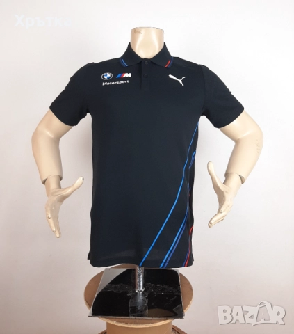 Puma BMW Motorsport Team Polo - Оригинална мъжка тениска с яка, снимка 5 - Тениски - 52666780