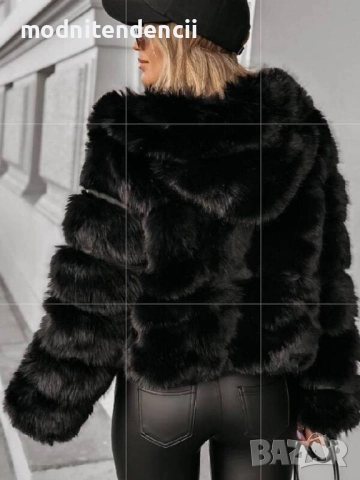 пухкаво палто с качулка , снимка 4 - Палта, манта - 52035125