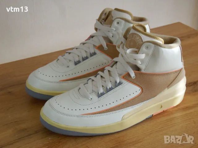 Нови! Nike Air Jordan 2 Retro Desert Sunset - 43 номер Оригинални!, снимка 2 - Маратонки - 50178378