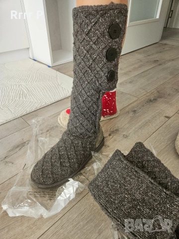 Плетени високи ботуши UGG Australia Classic Cardy Tall Boot