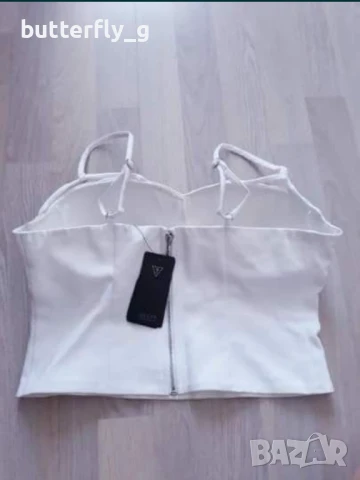 GUESS оригинален нов кроп топ/бюстие/корсет - М, снимка 6 - Корсети, бюстиета, топове - 50580954