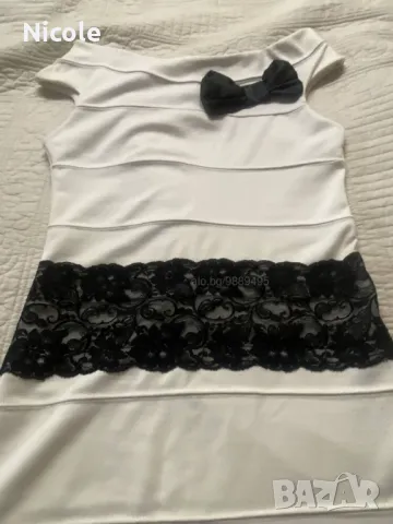 Дамска рокля с панделка, снимка 3 - Рокли - 47989702