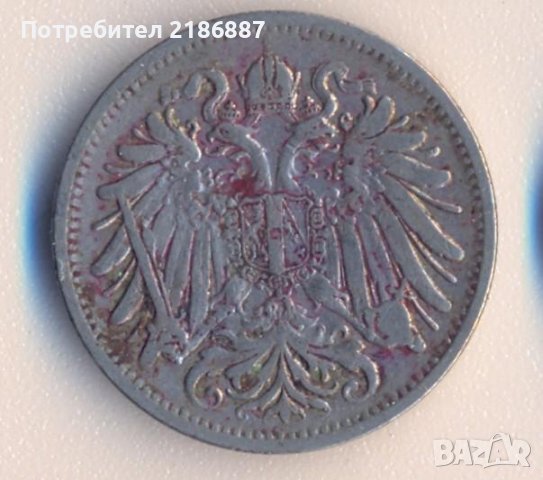 Австрия 10 хелера 1911 година, снимка 2 - Нумизматика и бонистика - 39016364