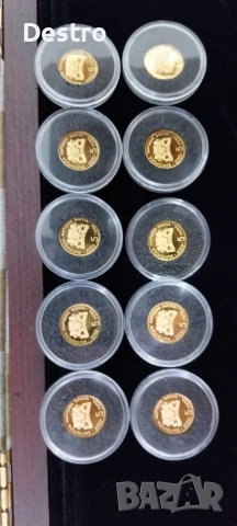 Комплект златни монети Атина 2004, снимка 7 - Нумизматика и бонистика - 53059303