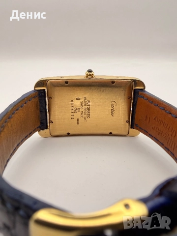 Cartier Tank Américaine Automatic – 18K масивно злато, автоматик, ref. 1740, снимка 4 - Мъжки - 52878446