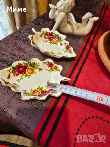 Комплект две малки десертни чинии, снимка 9 - Чинии - 52679589